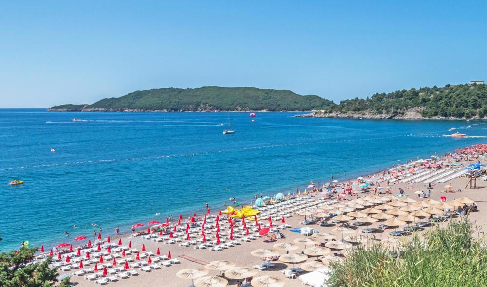 Adriatisk apartman Bečići Exteriör bild